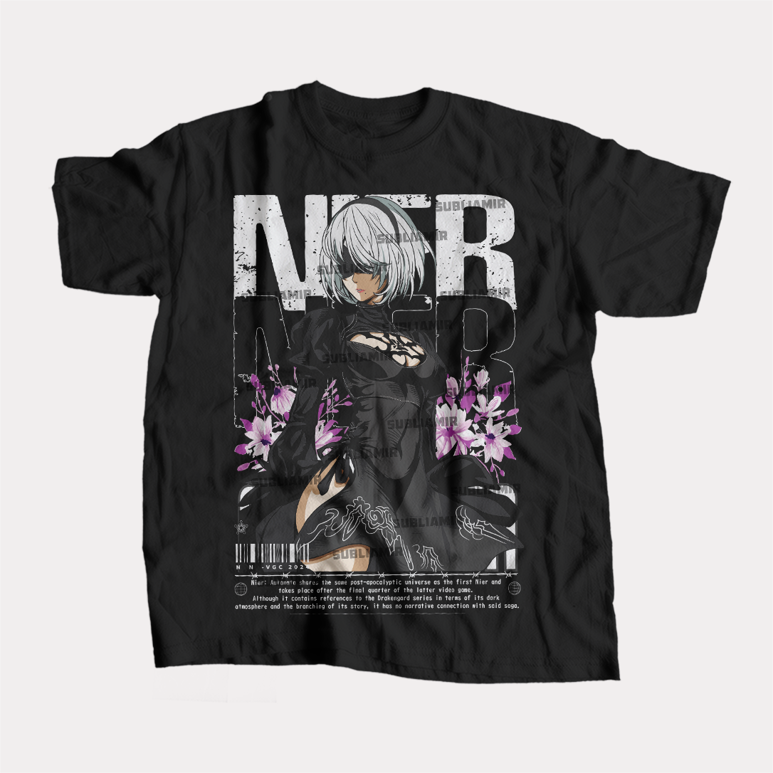 NIER AUTOMATA - 2B- POLO MANGA CORTA