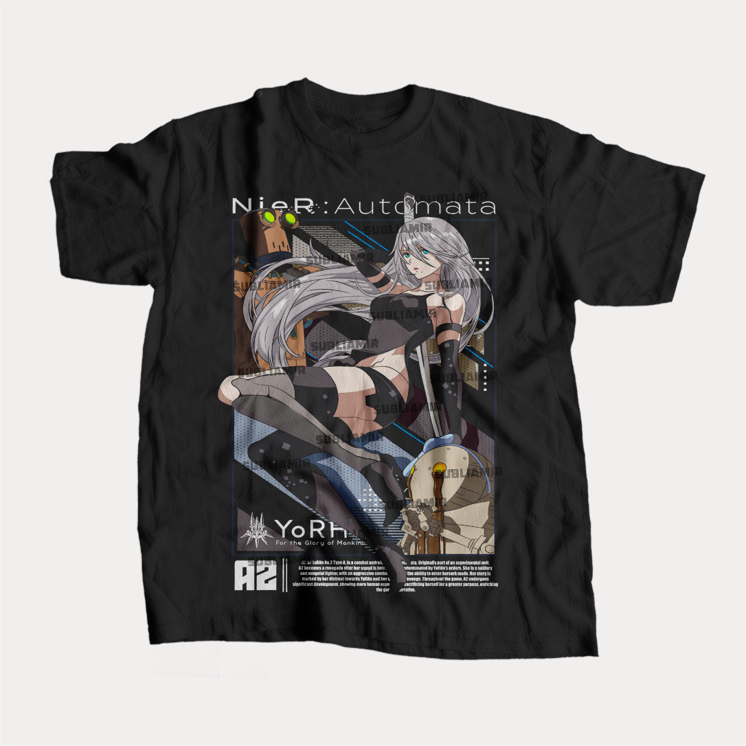 NIER AUTOMATA - A2- POLO MANGA CORTA