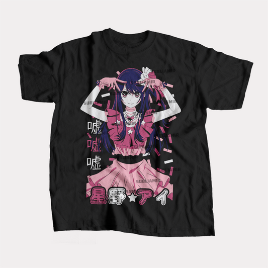 OSHI NO KO - AI HOSHINO - POLO MANGA CORTA