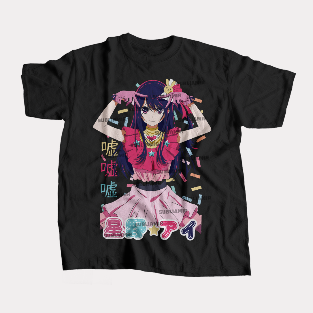 OSHI NO KO - AI HOSHINO - POLO MANGA CORTA