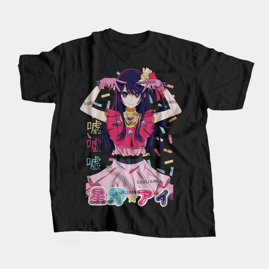 OSHI NO KO - AI HOSHINO - POLO MANGA CORTA