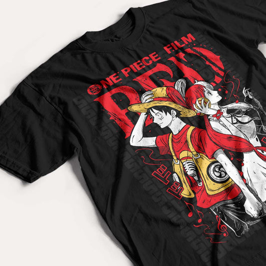ONE PIECE - LUFFY & UTA - POLO MANGA CORTA