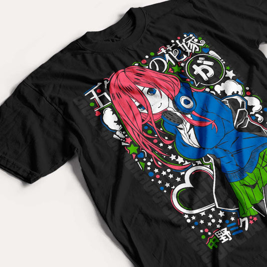 GO TOUBUN NO HANAYOME - MIKU NAKANO - POLO MANGA CORTA