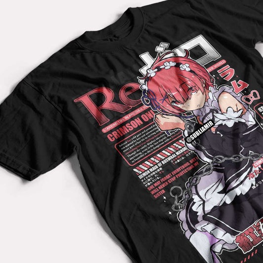 RE:ZERO - RAM - POLO MANGA CORTA