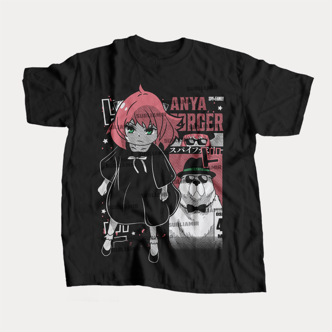 SPY FAMILY  -  ANYA FORGER - POLO MANGA CORTA