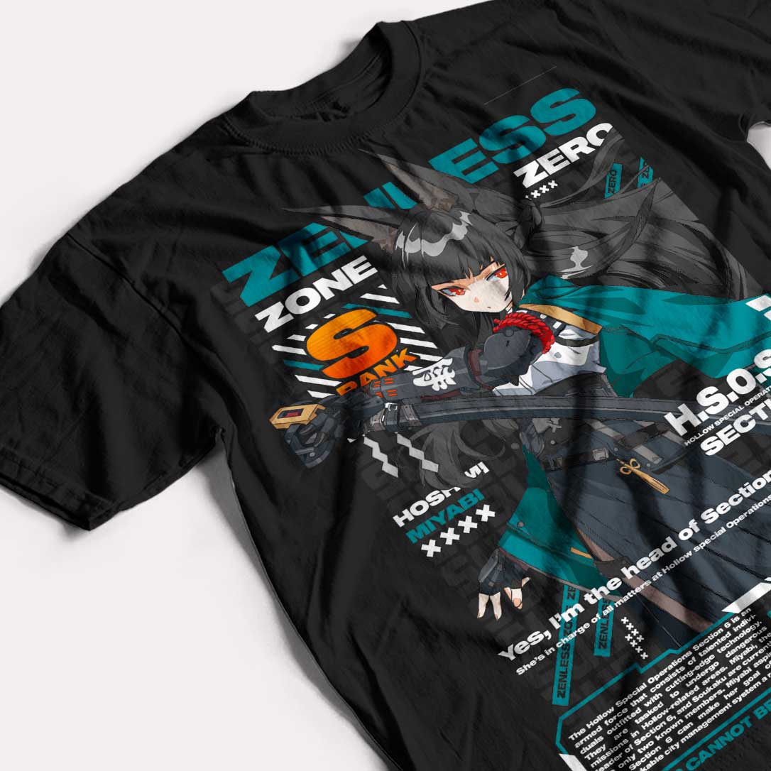 ZENLESS ZONE ZERO - HOSHIMI MIYABI - POLO MANGA CORTA