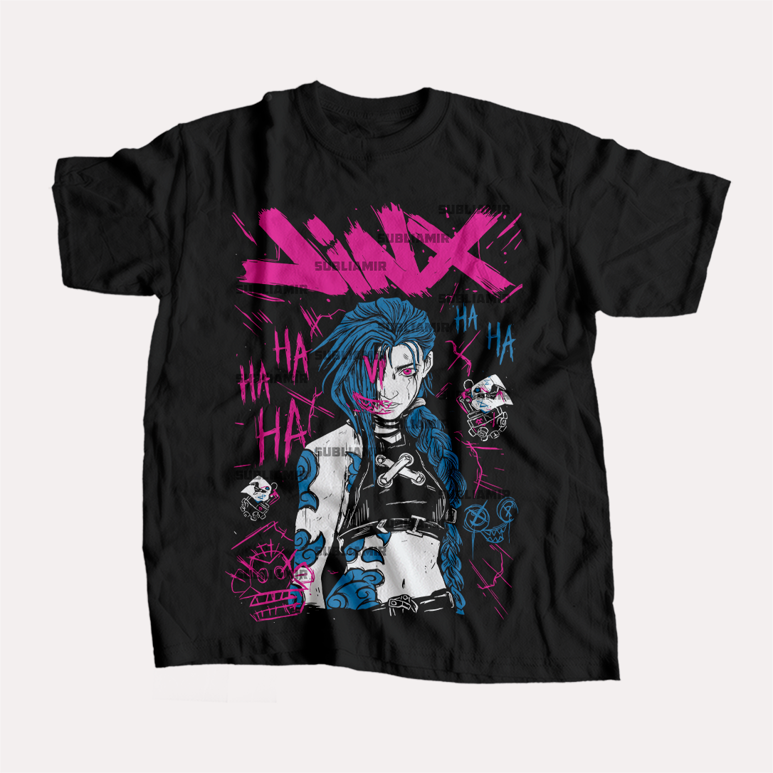 ARCANE - JINX - POLO MANGA CORTA