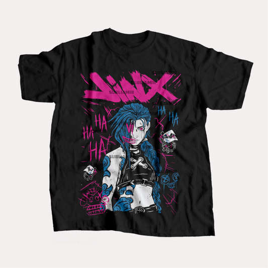 ARCANE - JINX - POLO MANGA CORTA