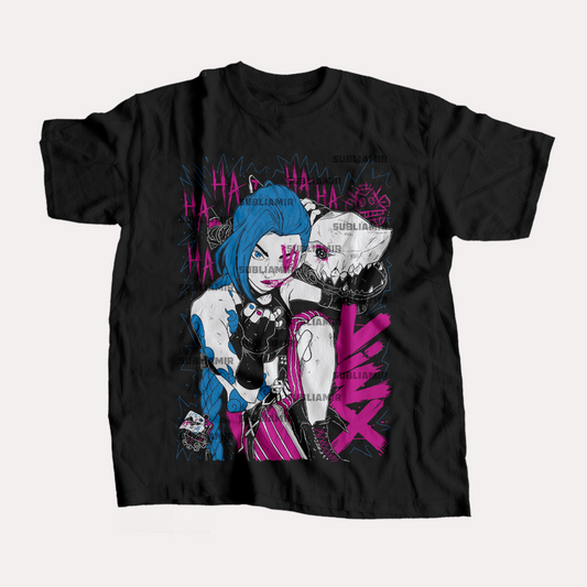 ARCANE - JINX - POLO MANGA CORTA