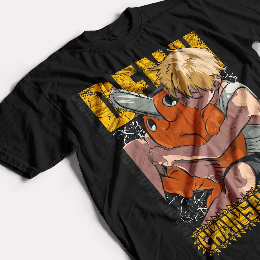 CHAINSAW MAN - DENJI & POCHITA - POLO MANGA CORTA
