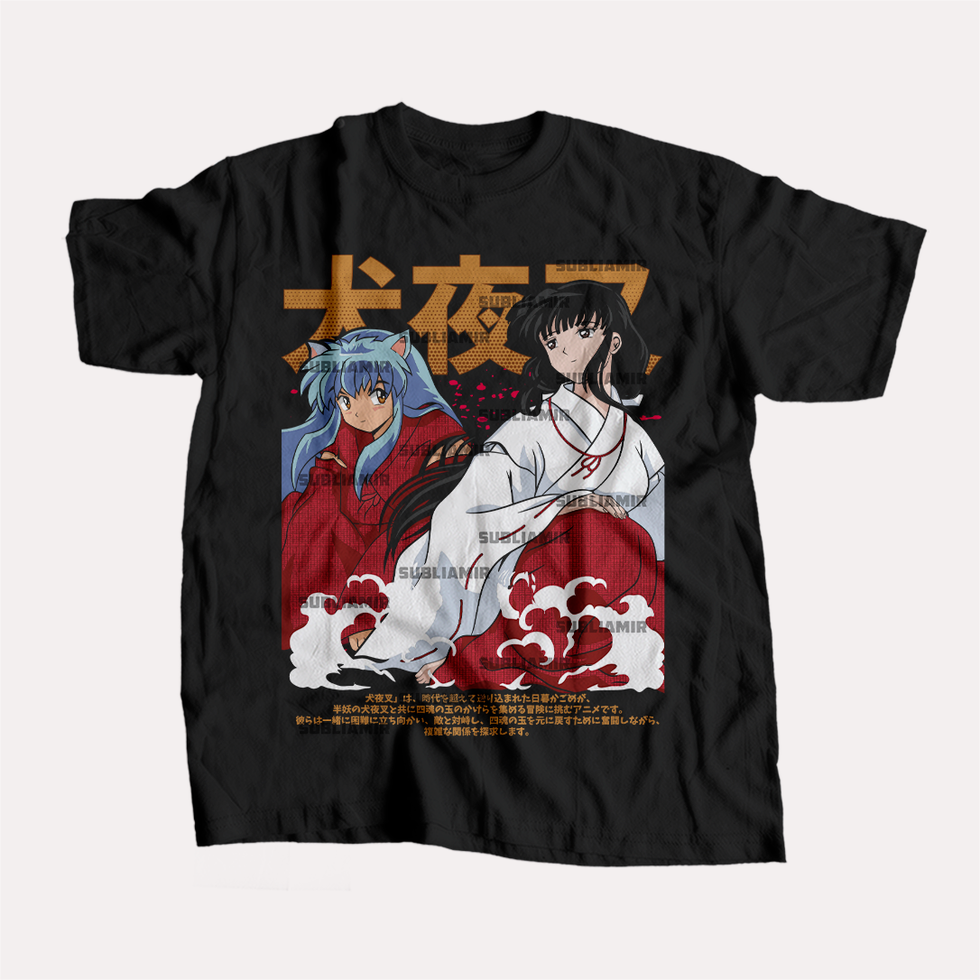 INUYASHA  - KIKYO - POLO MANGA CORTA