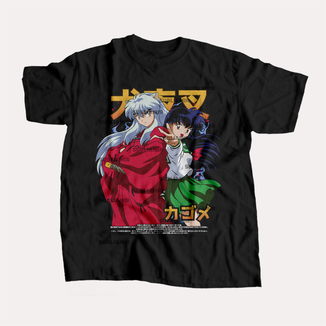 INUYASHA  - KAGOME-INUYASHA - POLO MANGA CORTA