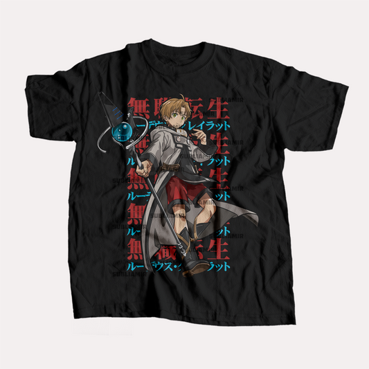 MUSHOKU TENSEI - RUDEUS GREYRAT - POLO MANGA CORTA