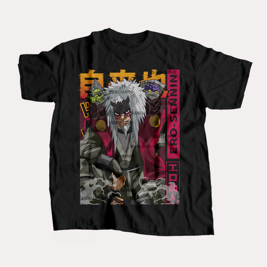 NARUTO - JIRAIYA - POLO MANGA CORTA