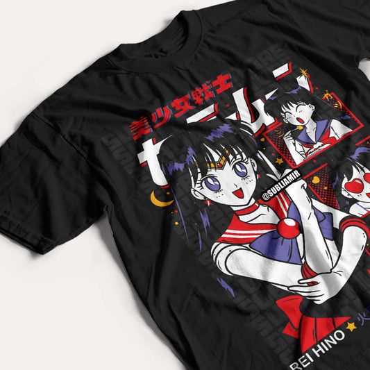 SAILOR MOON - HINO REI - POLO MANGA CORTA