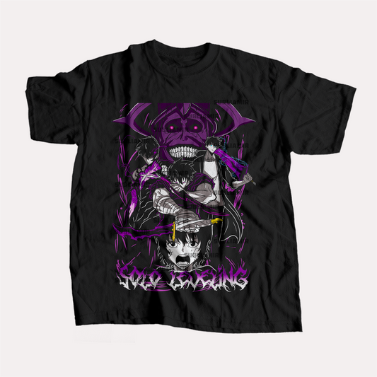 SOLO LEVELING  -  SUNG JINWOO - POLO MANGA CORTA