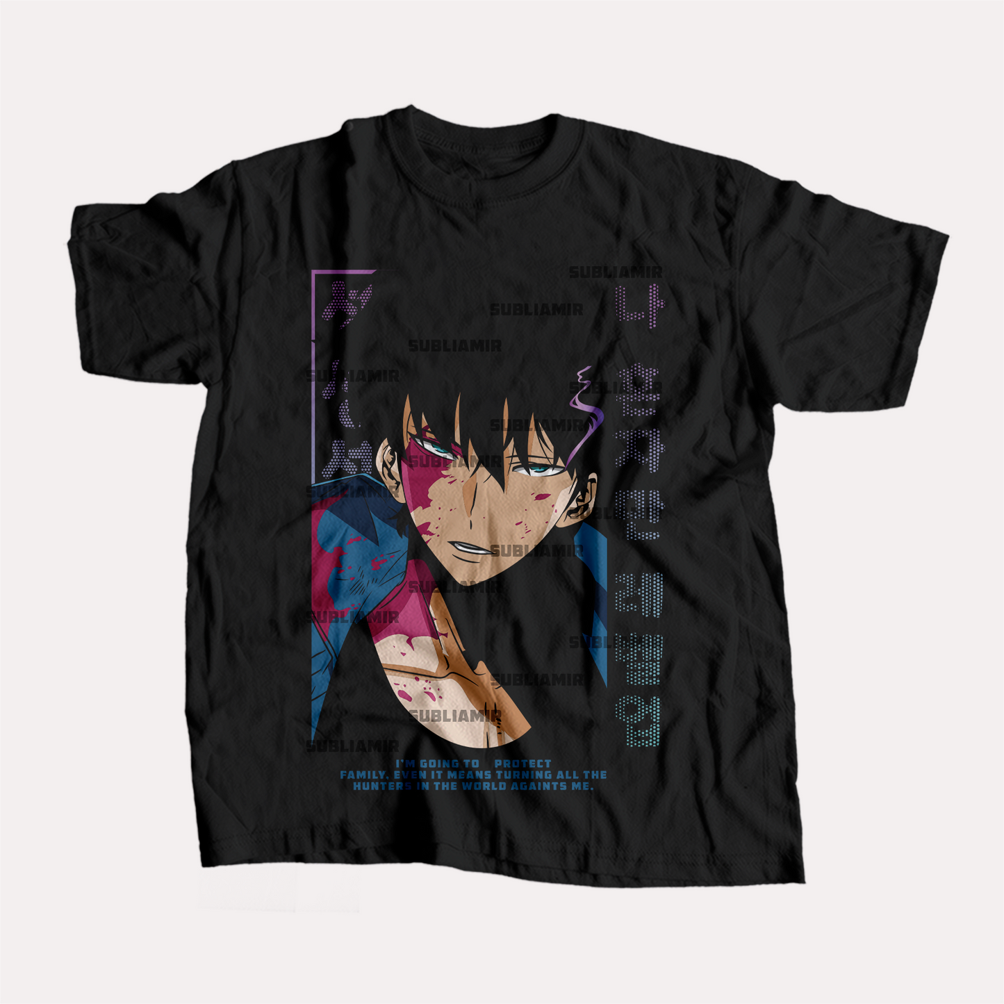 SOLO LEVELING  -  SUNG JINWOO - POLO MANGA CORTA