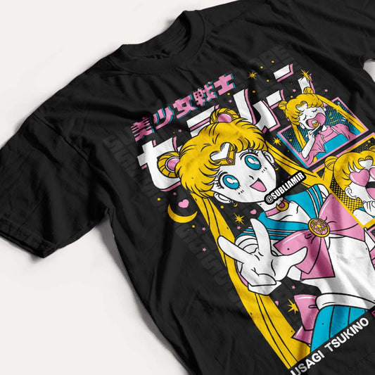 SAILOR MOON - USAGI TSUKINO - POLO MANGA CORTA